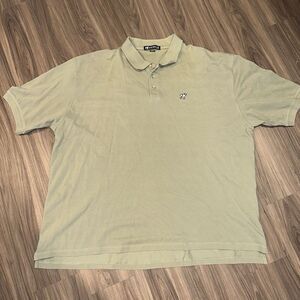 Men's olive green Short Sleeve Polo By Big‎ Dog, Size 4X, Preowned